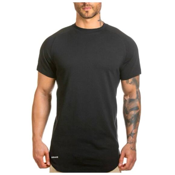 DRADE Men’s Drop Cut Long Shirt 95% Cotton 5% Spandex New w/ Tags. Sale !!!!! - Picture 1 of 4